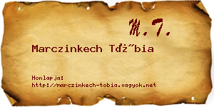 Marczinkech Tóbia névjegykártya